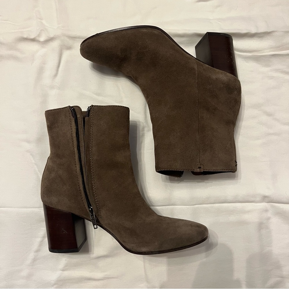 Suede Frye Booties